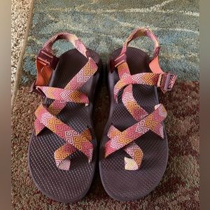 Chaco Z Cloud 2 Sandals - Size 11- Orange/Pink